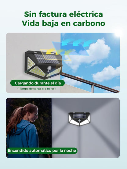 Luz solar de 100 LEDS