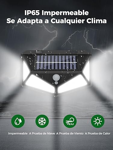 Luz solar de 100 LEDS